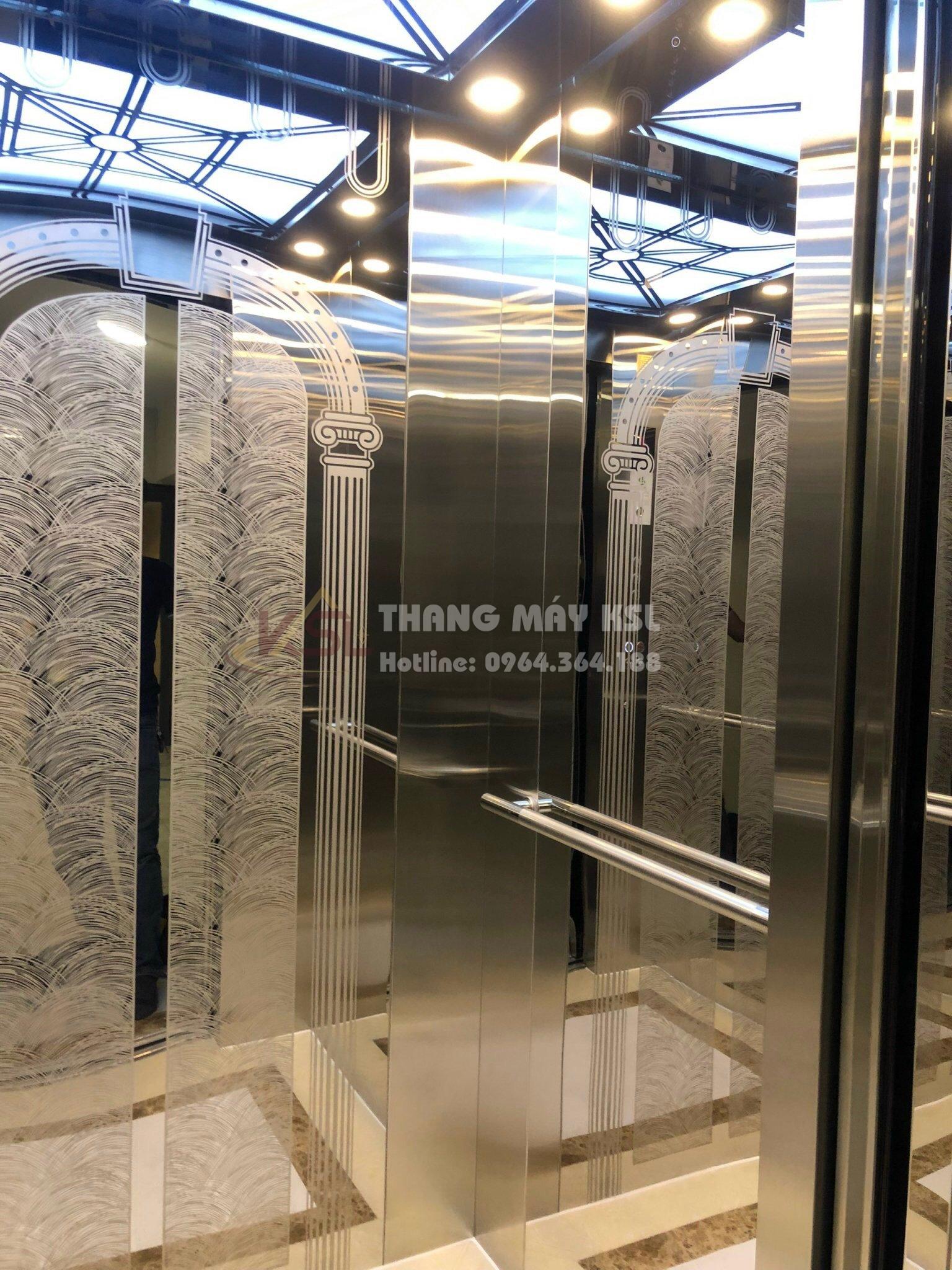 Thang inox hoa văn trắng 06 Thang inox hoa văn trắng 06