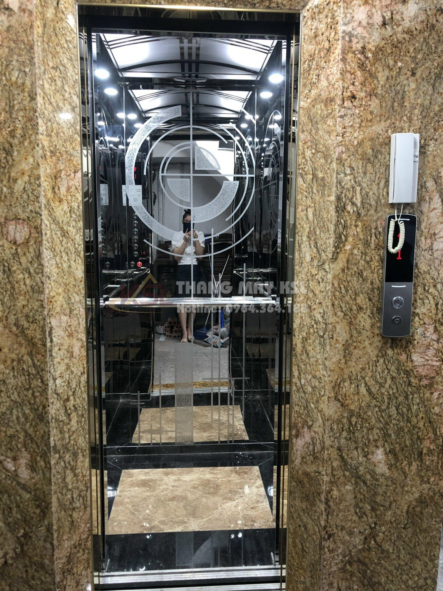 Thang inox hoa văn trắng 13 Thang inox hoa văn trắng 13