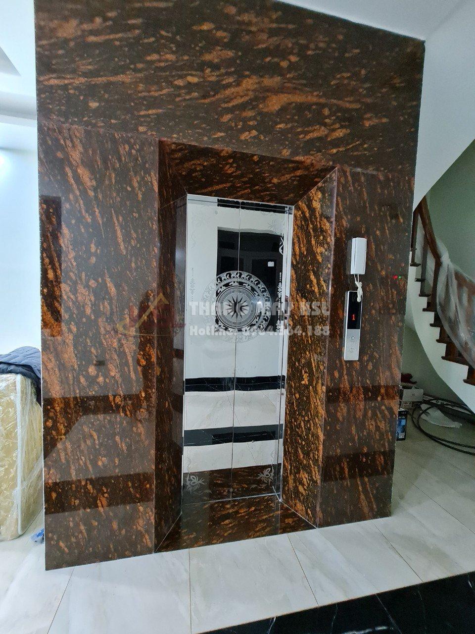 Thang inox hoa văn trắng 14 Thang inox hoa văn trắng 14