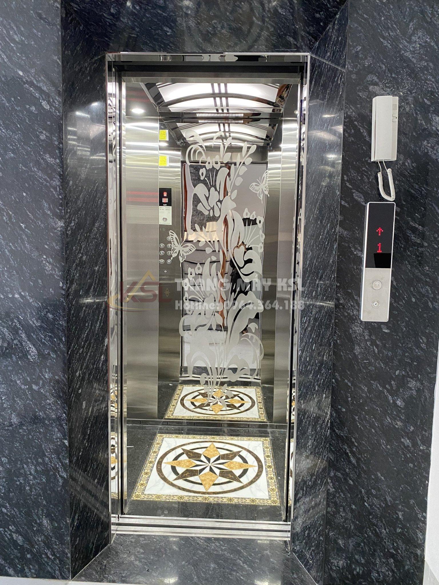 Thang inox hoa văn trắng 05 Thang inox hoa văn trắng 05