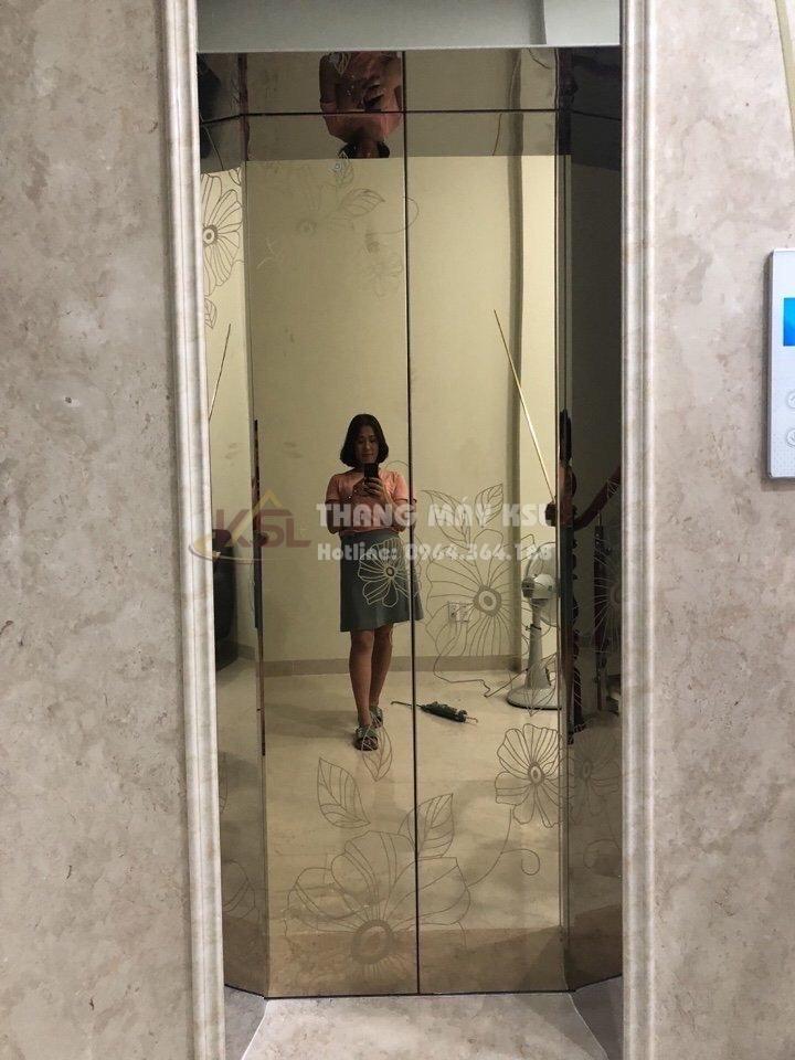 Thang inox hoa văn trắng 16 Thang inox hoa văn trắng 16