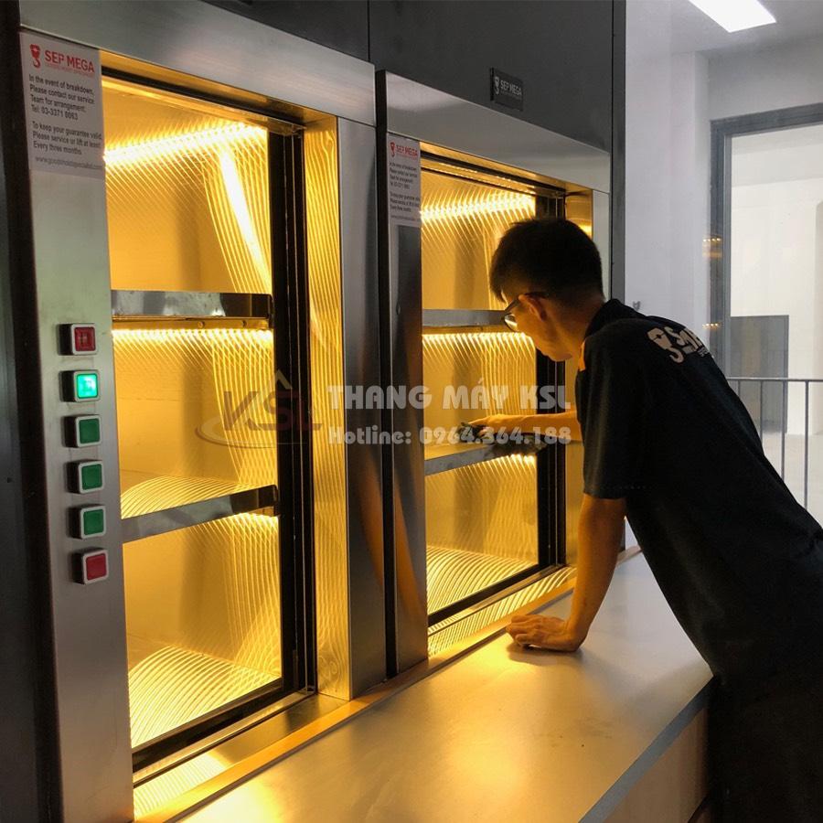 Thang tải thực phẩm 14 Thang tải thực phẩm 14